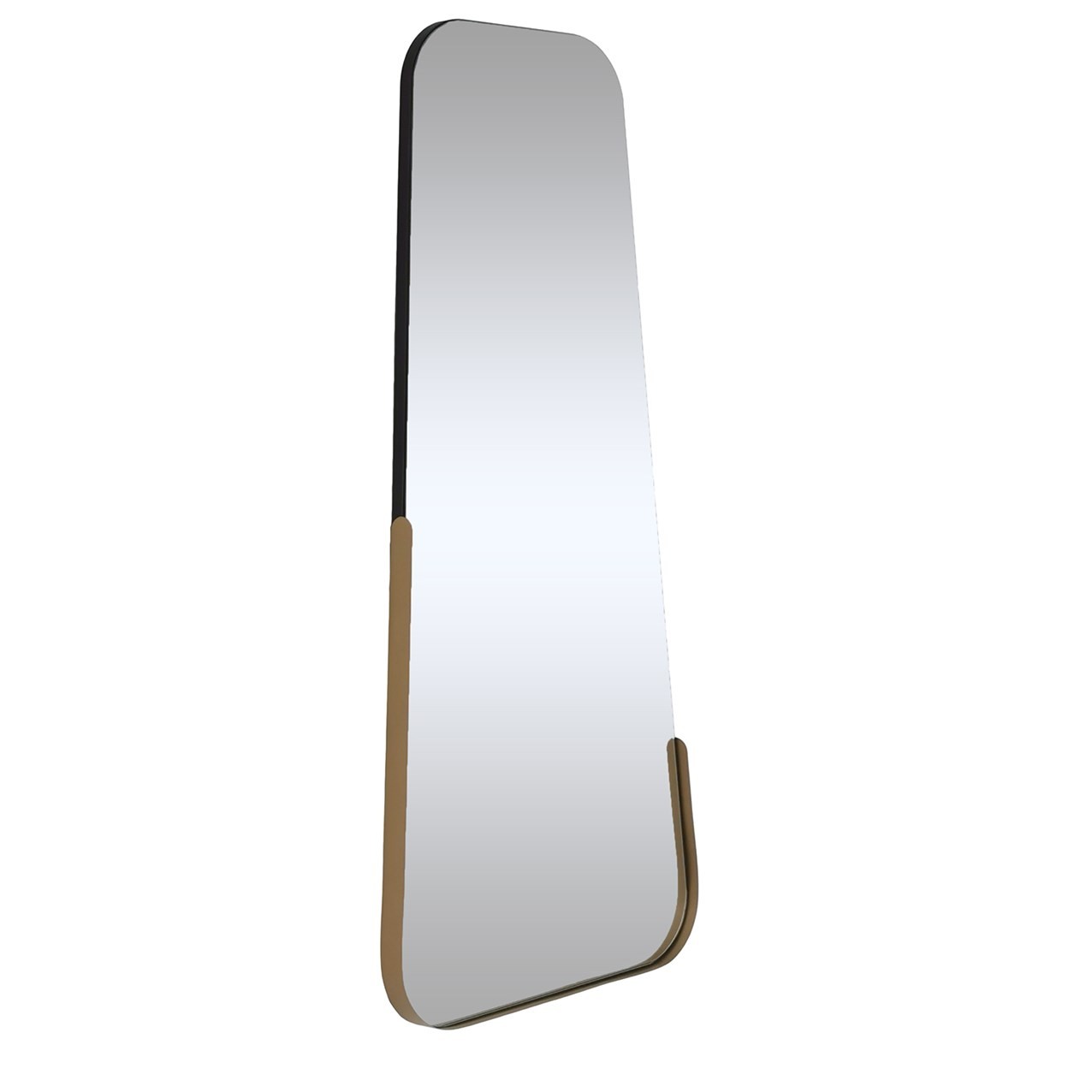 Nordvärk Smooth Vægspejl  Rektangulær Spejlglas Og Guld Metal  130x60