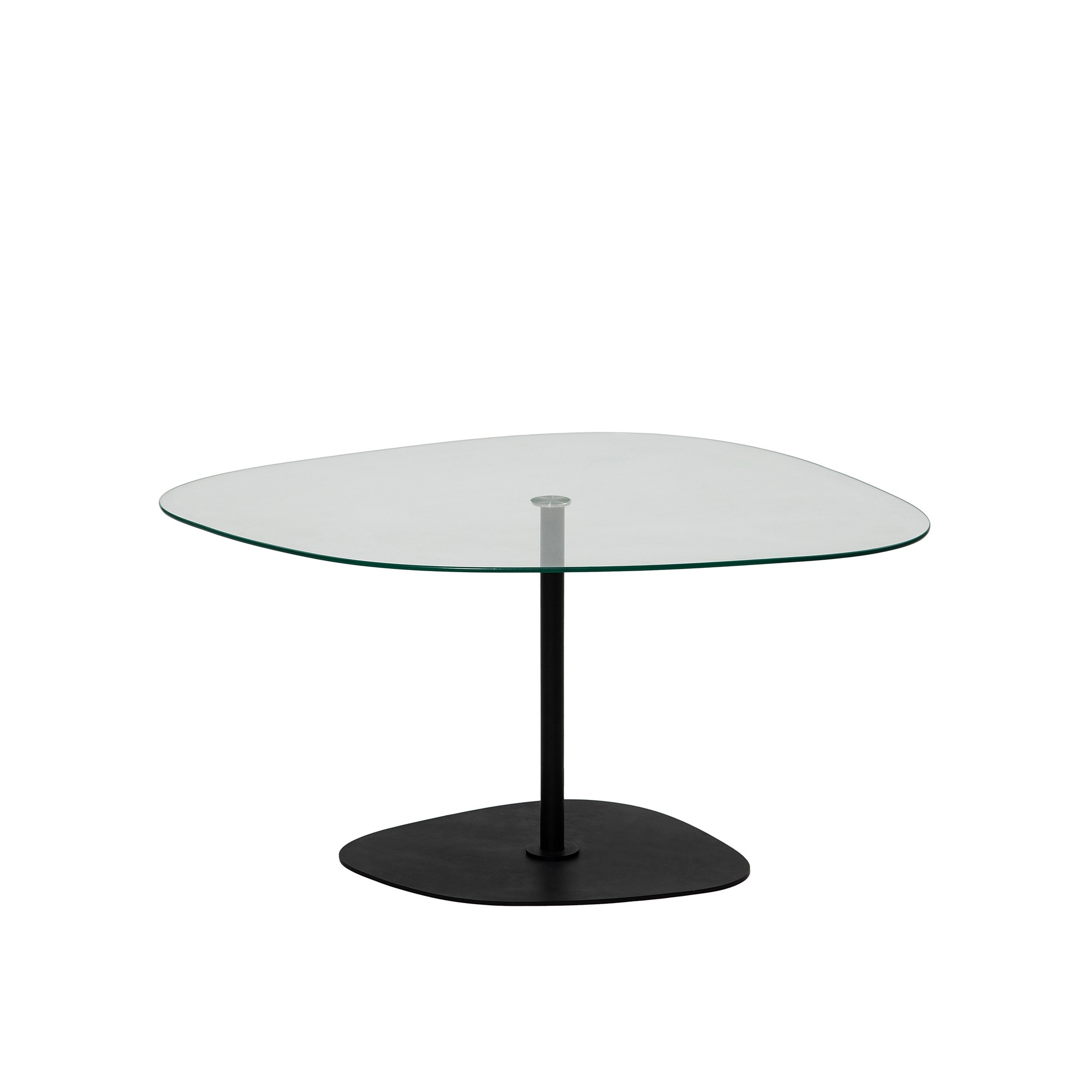 Nordvärk Soho Sofabord  Organisk Klar Glas Og Sort Metal  85x67