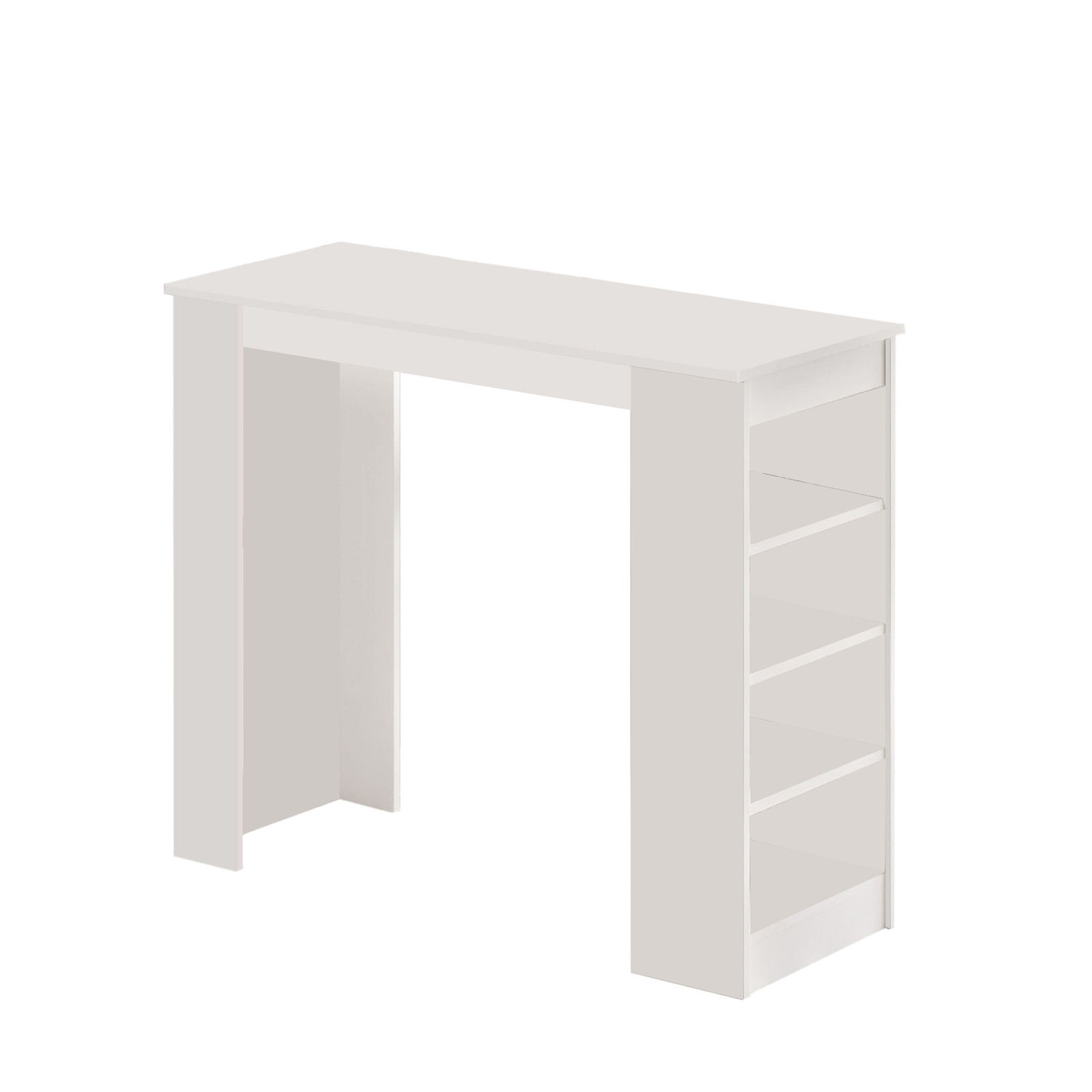 Nordvärk St1 Barbord       Hylder Hvid Melamin  120x51