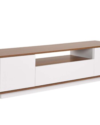 Nordvärk Veramont Tv-bord       Låger    Hylde Hvid Og Valnød Melamin  180x44