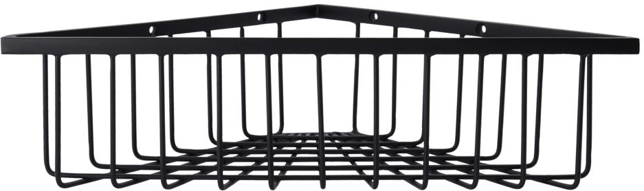 Opbevaringskurv Til Brusehjørne House Doctor Bath Sort Rustfrit Stål 5x26x26 Cm