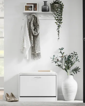 Organisér Din Entré Med Denne Moderne Og Alsidige Skobænk  B60   D30   H48 Cm  Hvid