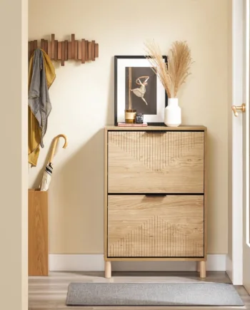 Organisér Din Entré Med Et Moderne Skoskab   Trælook  60   88   24 Cm