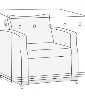 Overtræk Til Lounge Sofastol 96x96x96cm