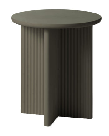 Palma Sidebord  Rund Olivengrå Mdf  ø50