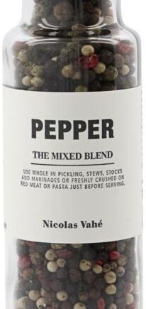Peberblanding  Nicolas Vahé Pepper The Mixed Blend Glaskværn ø5ã 23 Cm Sort