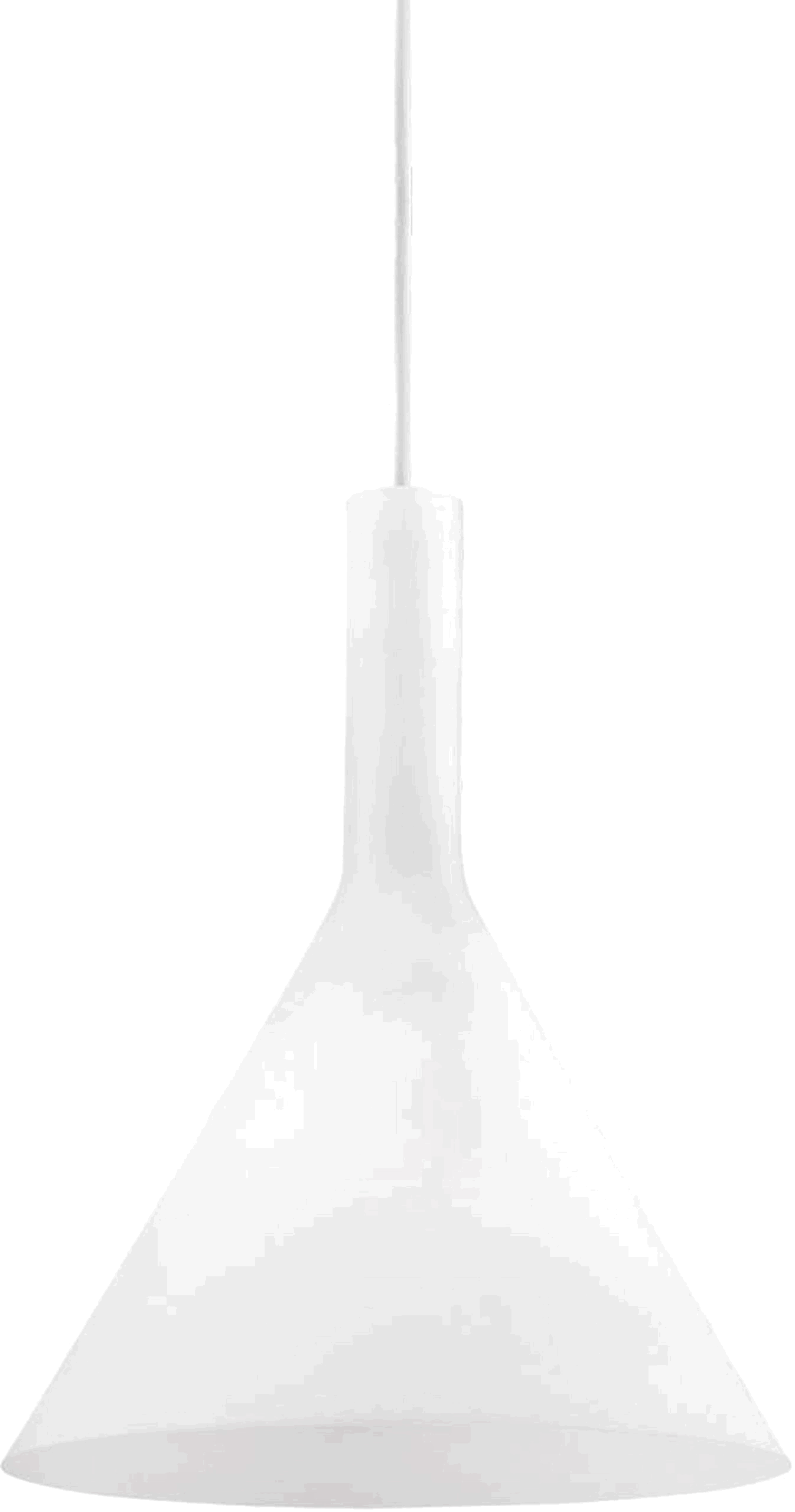 Pendel Lampe Ideal Lux Cocktail Hvidt Glas ø200 Mm Justerbar Højde 320-2410 Mm E14