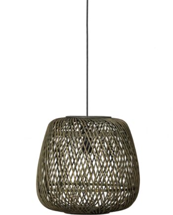 Pendel Lampe Ophængslampe Woood Exclusive Moza Bambus Grøn ø36 Cm