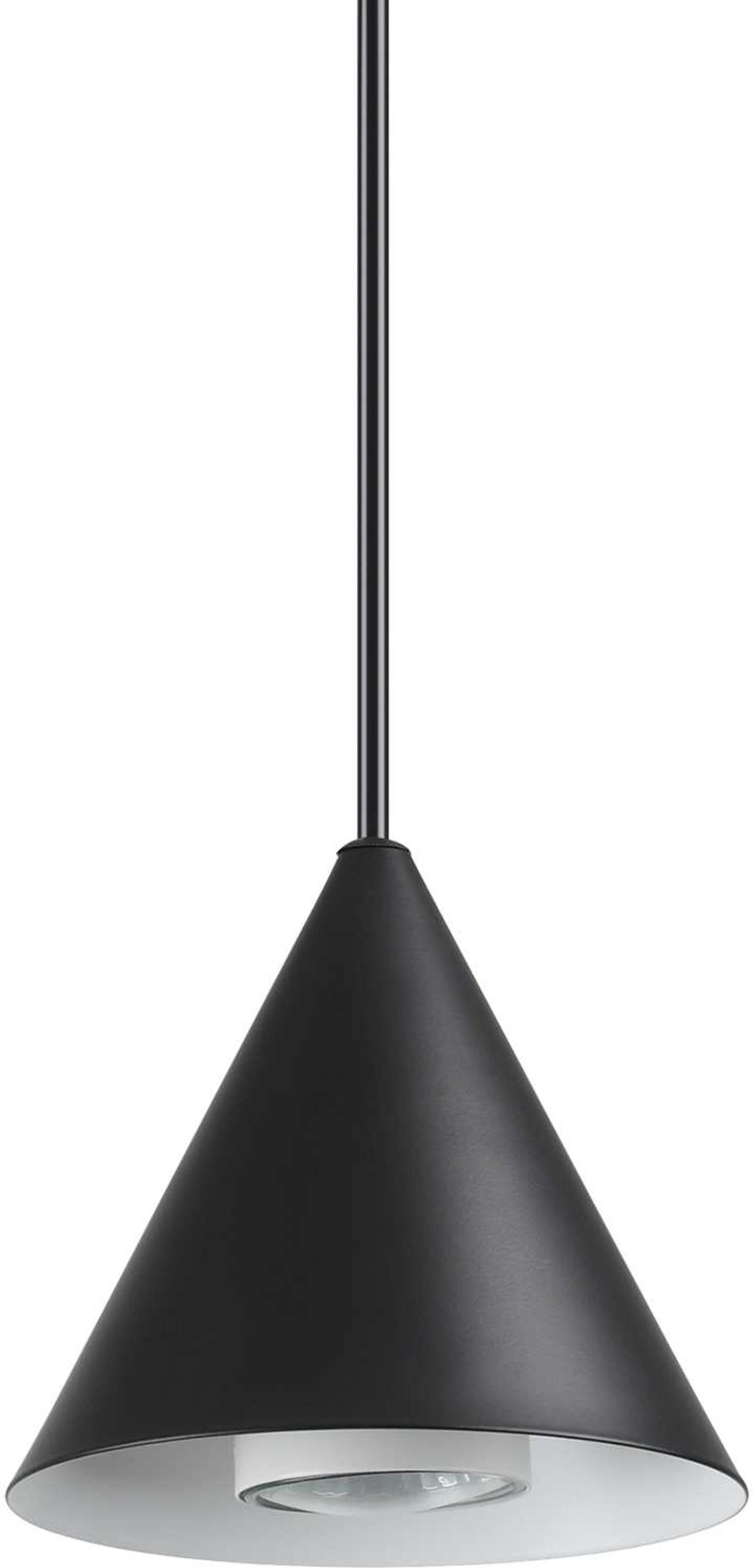 Pendellampe Ideal Lux  -line Sort Metal ø130   H175-2265 Mm Inkl  Gu10-pære 5w 480 Lm 3000k
