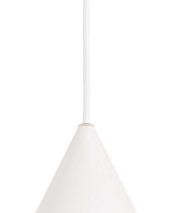 Pendellampe Ideal Lux  -line ø130 Mm Hvid Metal Justérbar Inkl  Gu10-pære 5w 480 Lm 3000k
