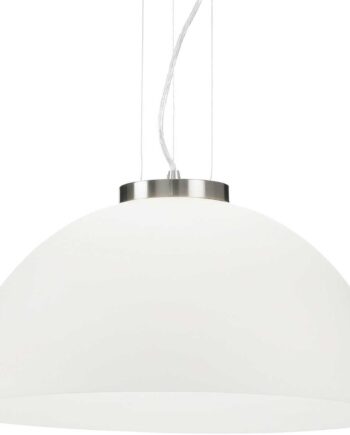 Pendellampe Ideal Lux Etna ø500   H300-2390 Mm Hvid Krom Glas