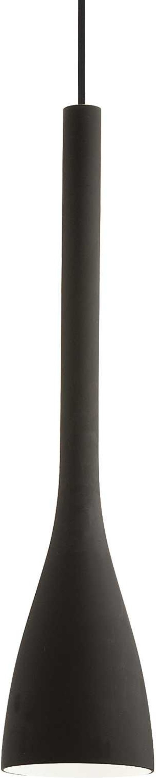 Pendellampe Ideal Lux Flut Sort Glas ø145 Mm   715 2805 Mm E27