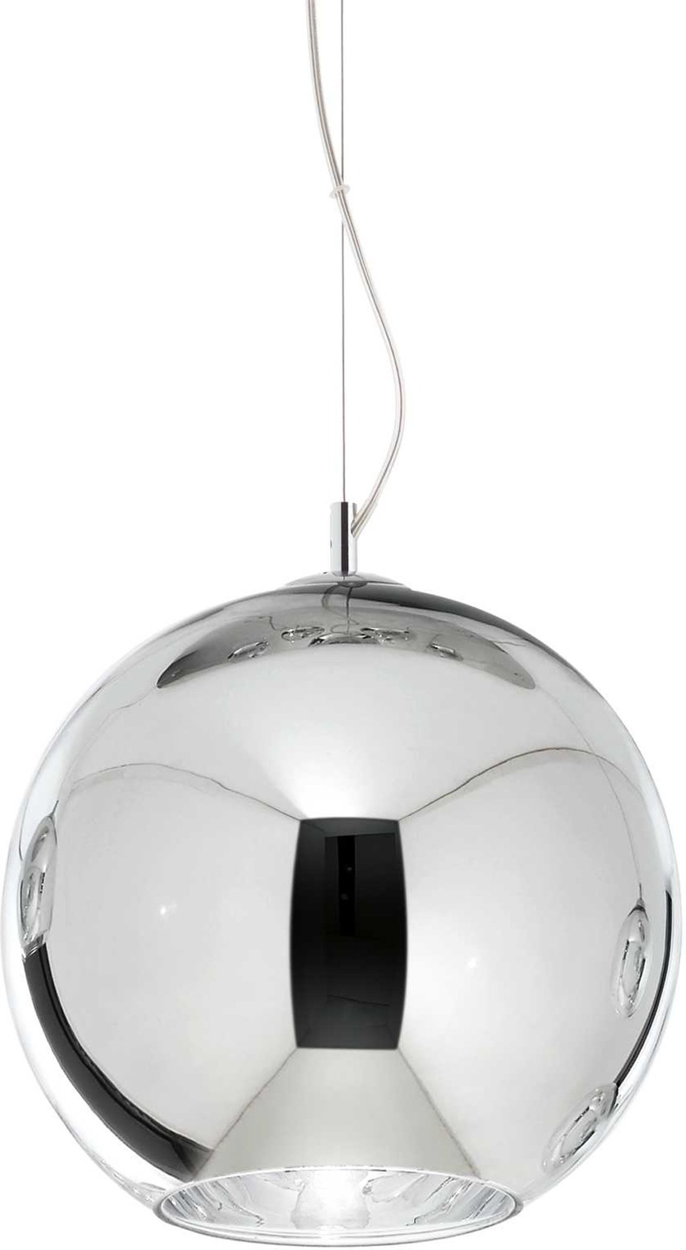 Pendellampe Ideal Lux Nemo Krom ø200 Justérbar H240-2330 Mm