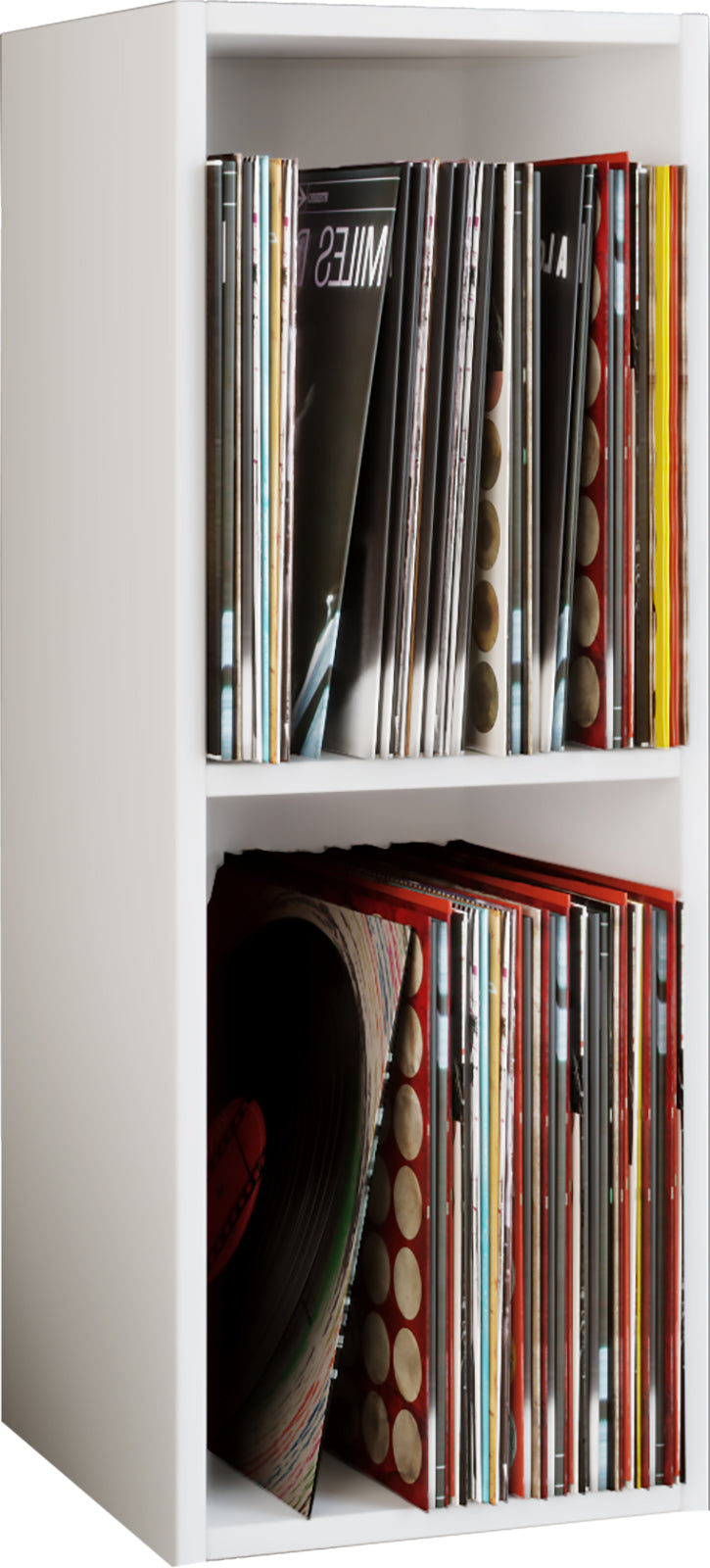 Plade- Vinylreol     72      34      30 Cm  Hvid