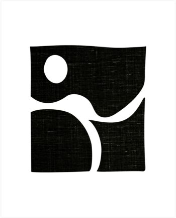 Plakat Woood Exclusive Simple 35 5ã 45   Cm   Minimalistisk Kunstprint Sort Hvid På Syrefrit Papir