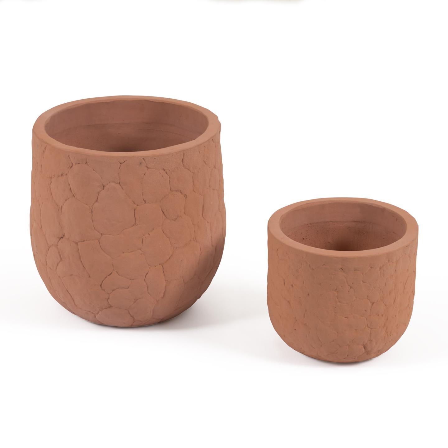 Plantekrukke Kave Home Simi Terracotta Rustik Brun ø50   46 Cm