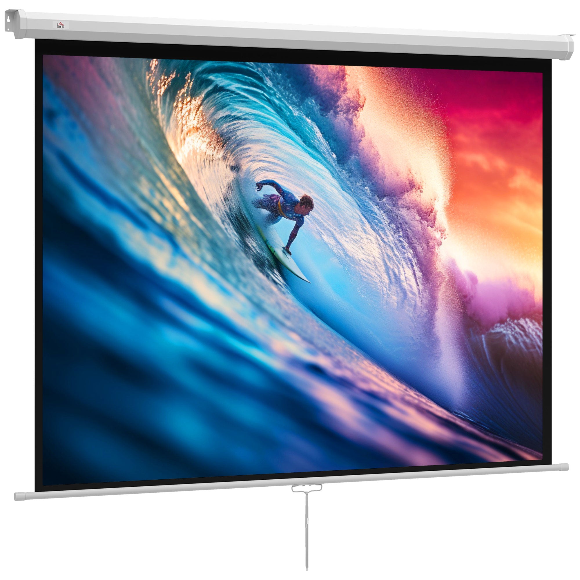 Projektorlærred 171   128 Cm 84 Tommer  :  Hd 4k Projektionslærred Plast  Metal Hjemmebiograf
