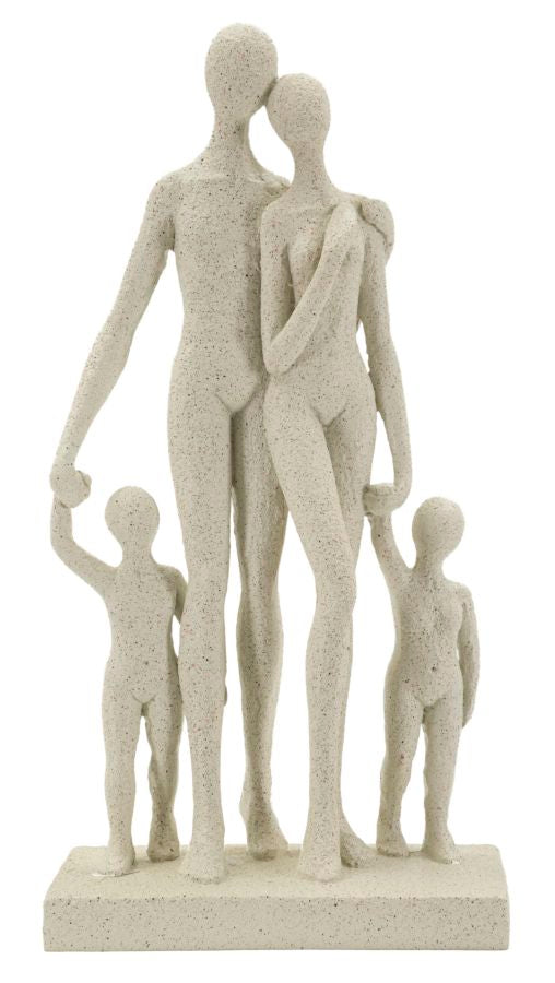 Pyntefigur   Creme Af Polyresin   16x8x30 Cm
