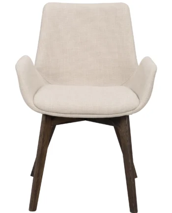Rowico Drimsdale Lænestol     Armlæn Beige Polyester Og Brun Eg