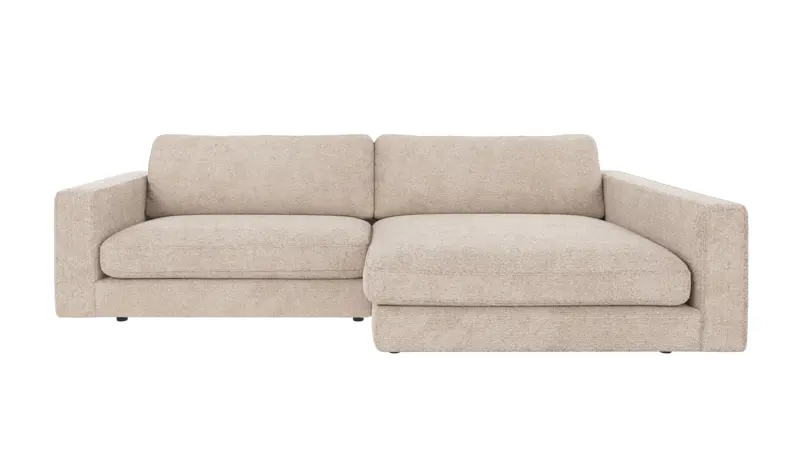 Rowico Duncan   Pers  Modul Sofa     Højre Chaiselong Lysegrå Stof