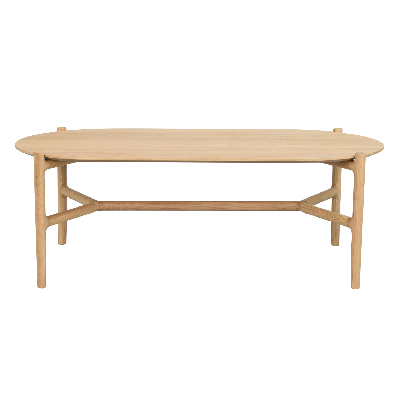 Rowico Holton Sofabord Oval Natur Egetræsfiner Og Egetræ 130x65