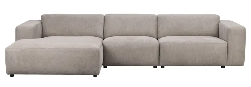 Rowico Willard   Pers  Modul Sofa     Venstre Chaiselong Beige Stof