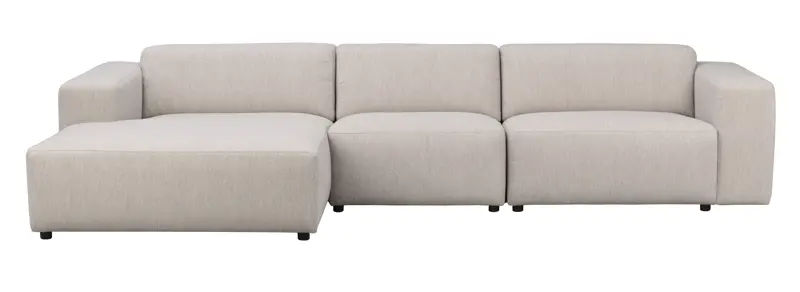 Rowico Willard   Pers  Modul Sofa     Venstre Chaiselong Lys Beige Stof