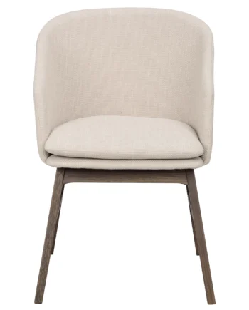 Rowico Windham Lænestol     Armlæn Beige Polyester Og Brun Egetræ