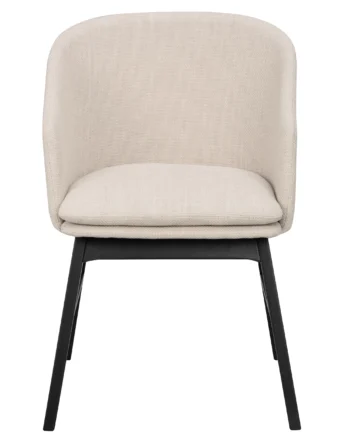 Rowico Windham Lænestol     Armlæn Beige Polyester Og Sort Egetræ