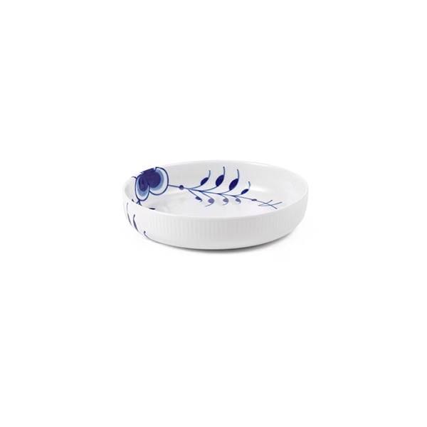 Royal Copenhagen Blå Mega Riflet Ovnfast Fad Rundt  18   Cm  : Erling Christensen Møbler