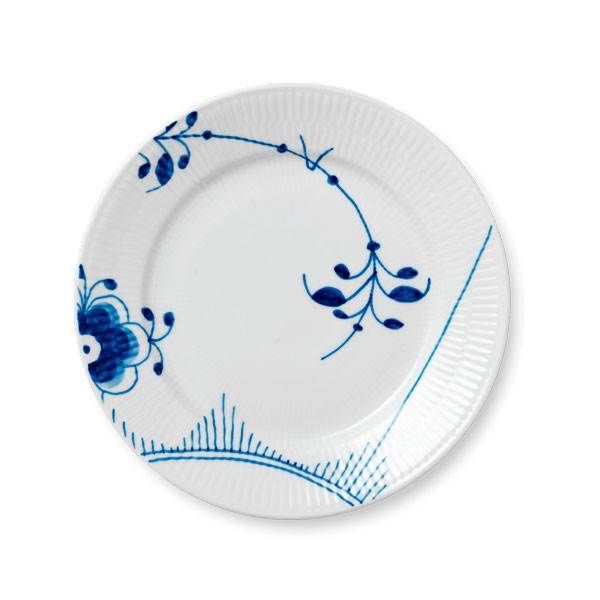 Royal Copenhagen Blå Mega Riflet Tallerken 22 Cm Nr     : Erling Christensen Møbler