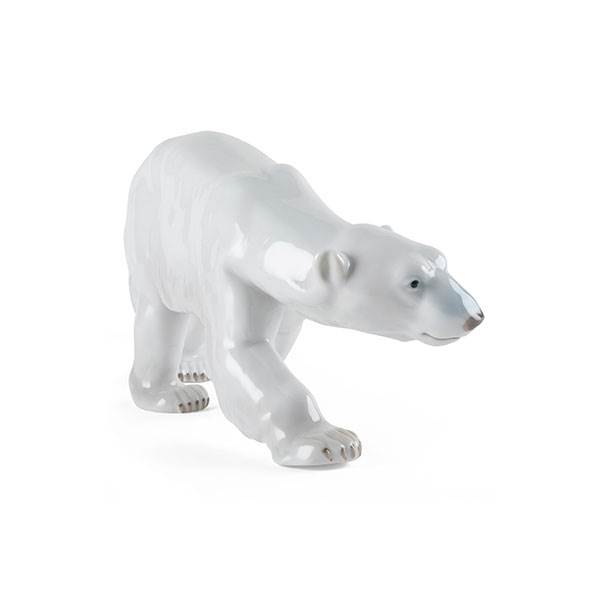 Royal Copenhagen Figurer Gående Isbjørn  14 Cm  : Erling Christensen Møbler
