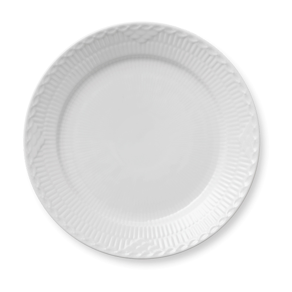 Royal Copenhagen Hvid Halvblonde Tallerken  25 Cm  : Erling Christensen Møbler