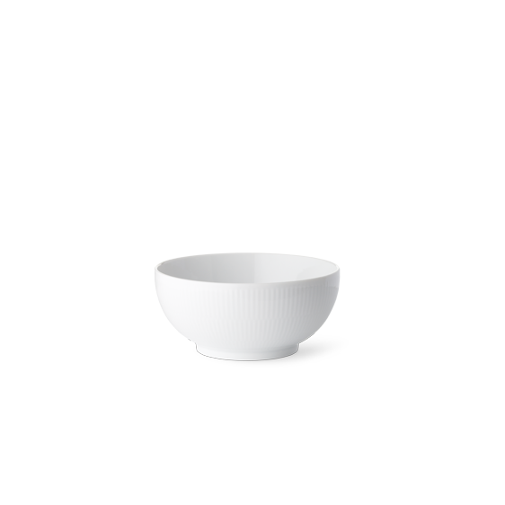 Royal Copenhagen Hvid Riflet Skål  47 Cl  : Erling Christensen Møbler