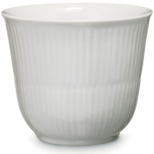Royal Copenhagen Hvid Riflet Termokrus  26 Cl  : Erling Christensen Møbler