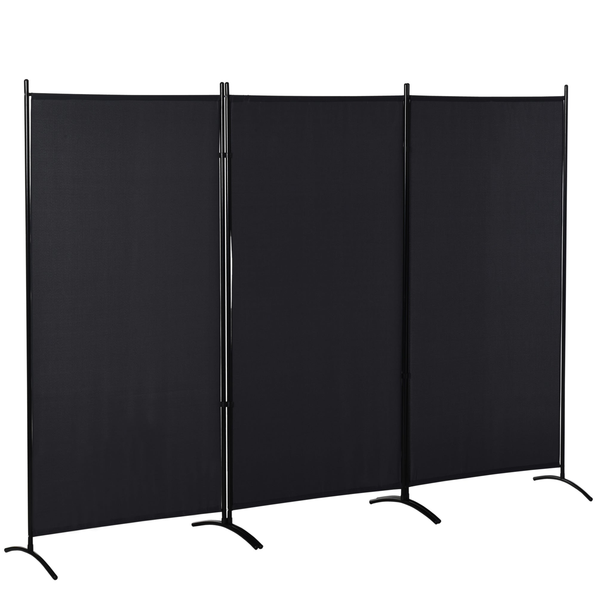 Rumdeler   -panels Privatlivsskærm  Rumdeler Med Metalramme  Sort