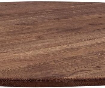 Rund Bordplade House Of Sander Boston   Egetræ Mocca ø128 Cm    Cm Tyk