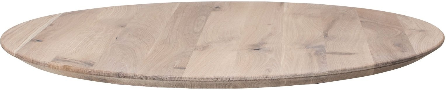 Rund Bordplade House Of Sander Boston ø80   H3 Cm Hvid Egetræ