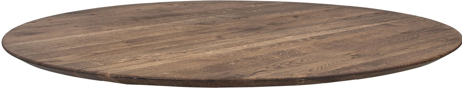 Rund Plankebordplade House Of Sander Boston Smoked Egetræ ø128 Cm