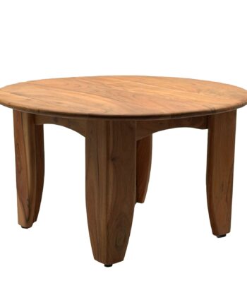 Rundt Sofabord 60 Cm Stuebord Akacie Massivt Træ Sofabord Træ Moderne Design Loungebord  Håndlavet