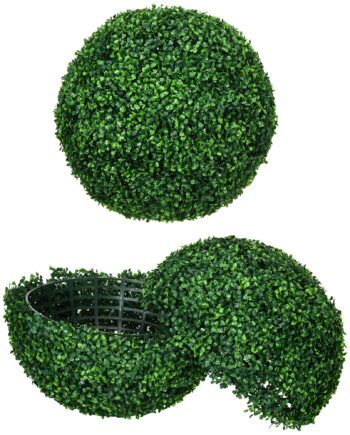 Sæt Med   Buksbomkugler  Kunstige Planter  Stueplanter Med Uv-beskyttelse  Dekorative Planter  Til Indendørs Og Udendørs Brug  Grøn