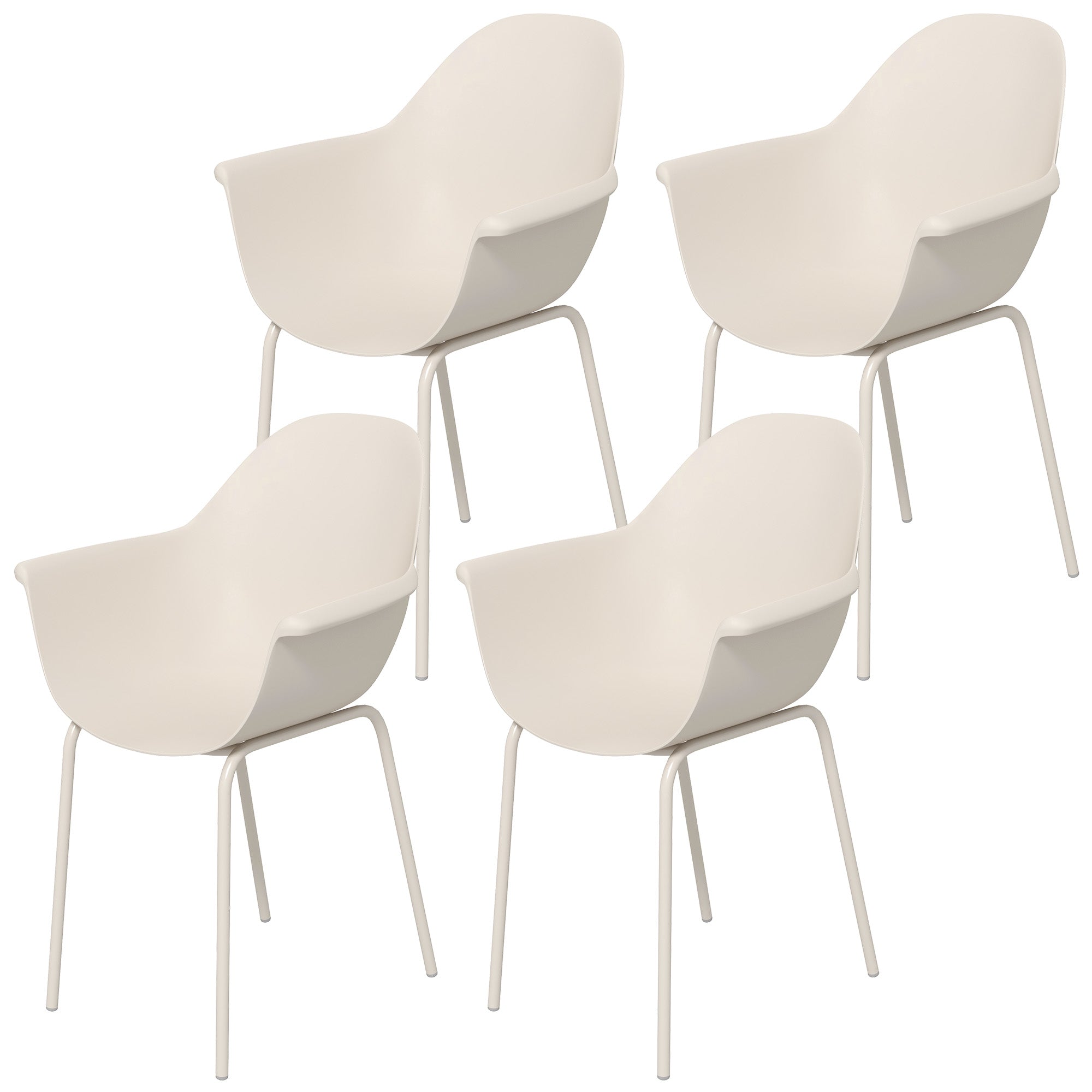 Sæt Med   Havestole Udendørsstole Havestol Moderne Design 59 Cm   55 Cm   84 Cm Grå