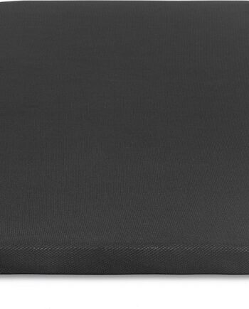 Sengebund Sengeramme Kave Home Under 90x200 Cm Sort 3d-åndbar Stof Metalramme