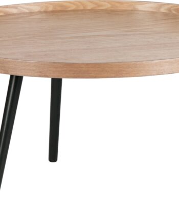 Sidebord Woood Mesa ø78   H39 Cm Mdf   Fyrretræ Natur
