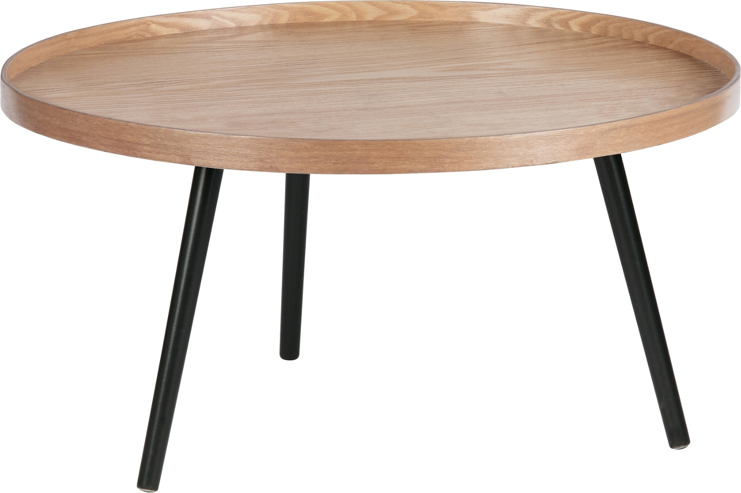 Sidebord Woood Mesa ø78   H39 Cm Mdf   Fyrretræ Natur