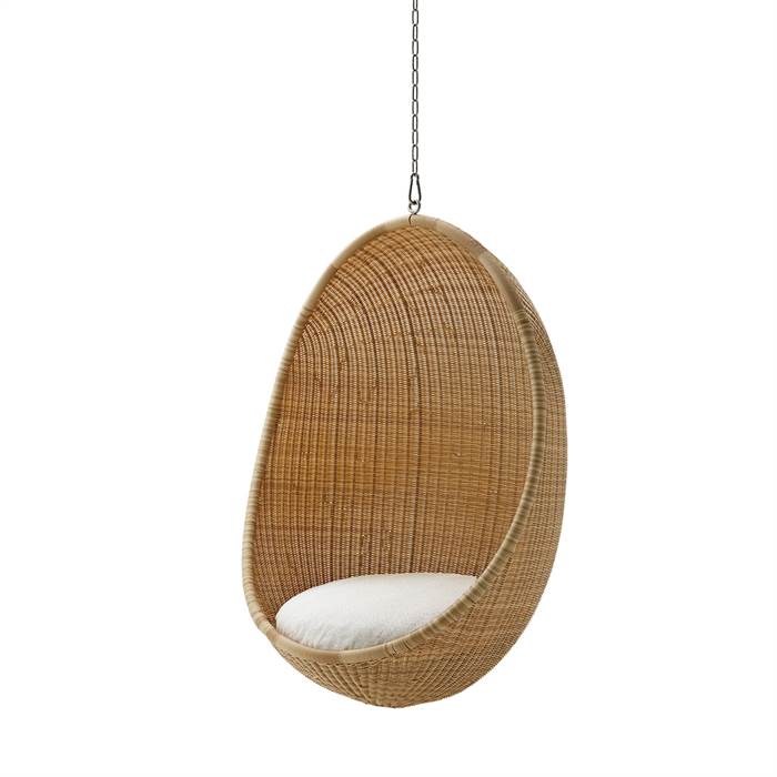 Sika Design Hængestol Natur Inkl  Hynde B450 White B450-tempotest White : Erling Christensen Møbler