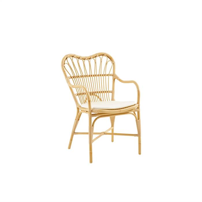 Sika Design Margret Spisebordsstol Naturel Inkl  B450 Hvid Hynde Quick Dry B450-white : Erling Christensen Møbler