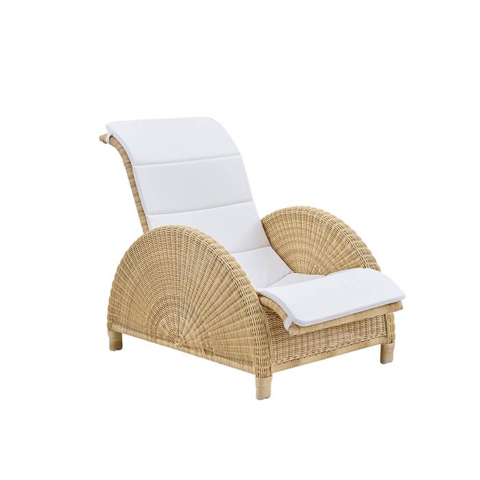 Sika Design Paris Exterior Lænestol Natur Inkl  B450 Hvid Hynde Quick Dry B450-white : Erling Christensen Møbler