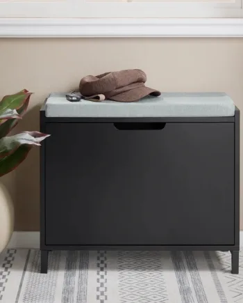 Skobænk   Moderne Stil  L60xb24xh52 Cm  Sort