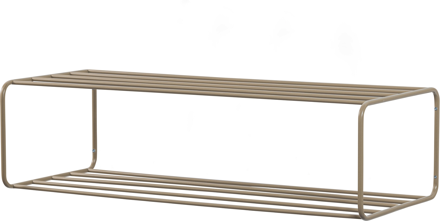 Skoreol Skohylde Woood Josse Militærbrun Pulverlakeret Metal H22ã B80ã D33 Cm